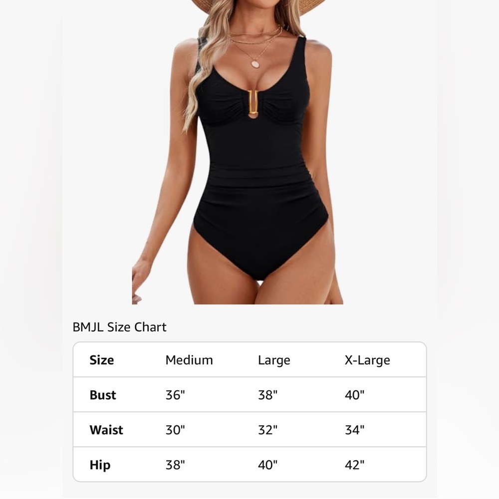 NWT BMJL Women's Tummy Control One Piece Swimsuit Size Medium - Picture 10 of 10